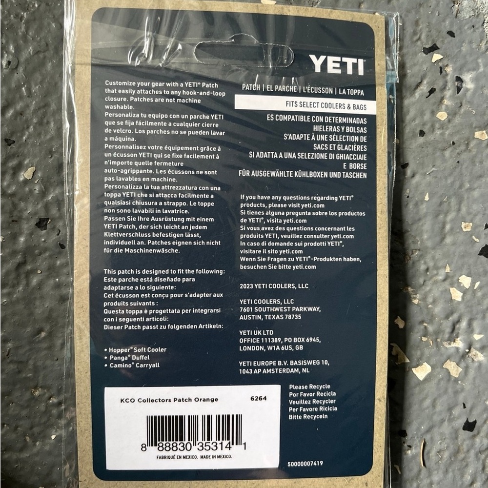 YETI King Crab Orange Tundra Patch Limited Edition - Picture 3 of 4